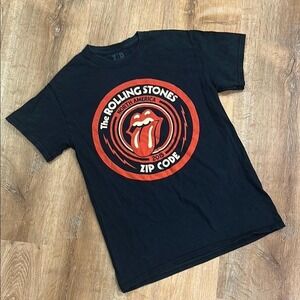ROLLING STONES | Unisex 2015 North American‎ Zip Code Tour Concert Band Tee, S
